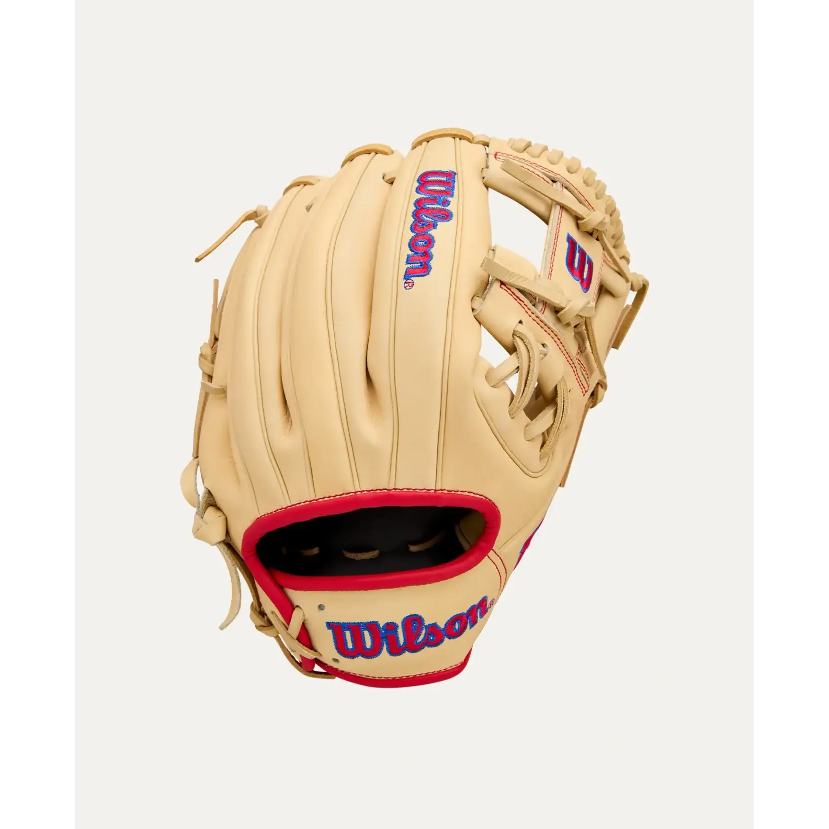 Wilson Wilson Baseball Glove, A1000 1975, 11.75", Reg, Blonde/Red/Royal
