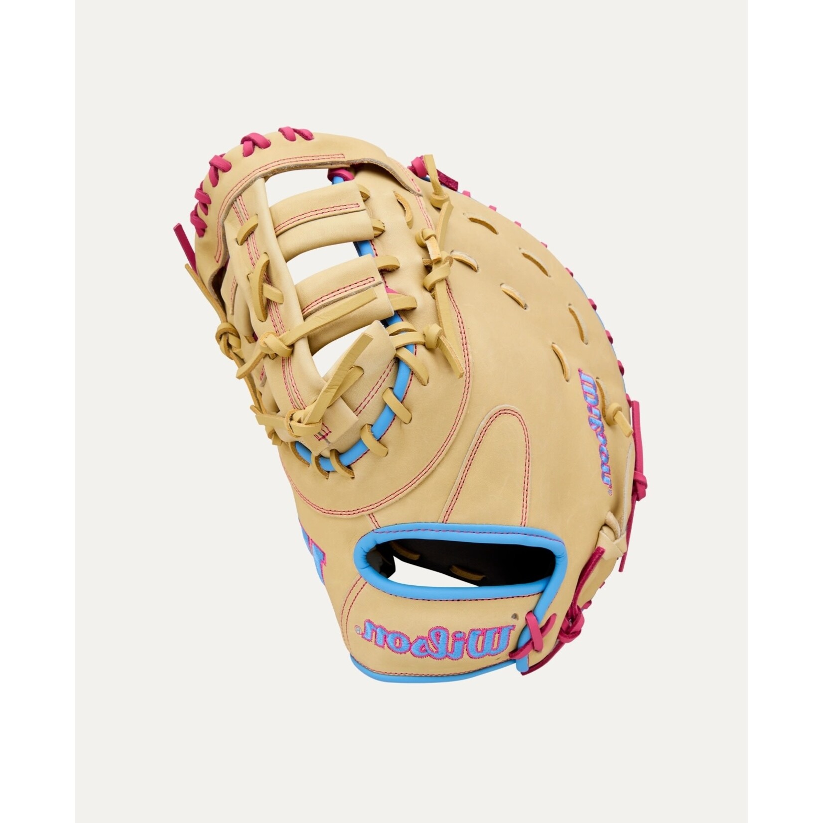 Wilson Wilson Baseball Glove, A1000 1620, 12.5", Full Right, Blonde/Pnk, First Base Mitt