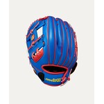 Wilson Wilson Baseball Glove, A200 EZ Catch, 10", Full Right, Royal/Red/Yel, Youth