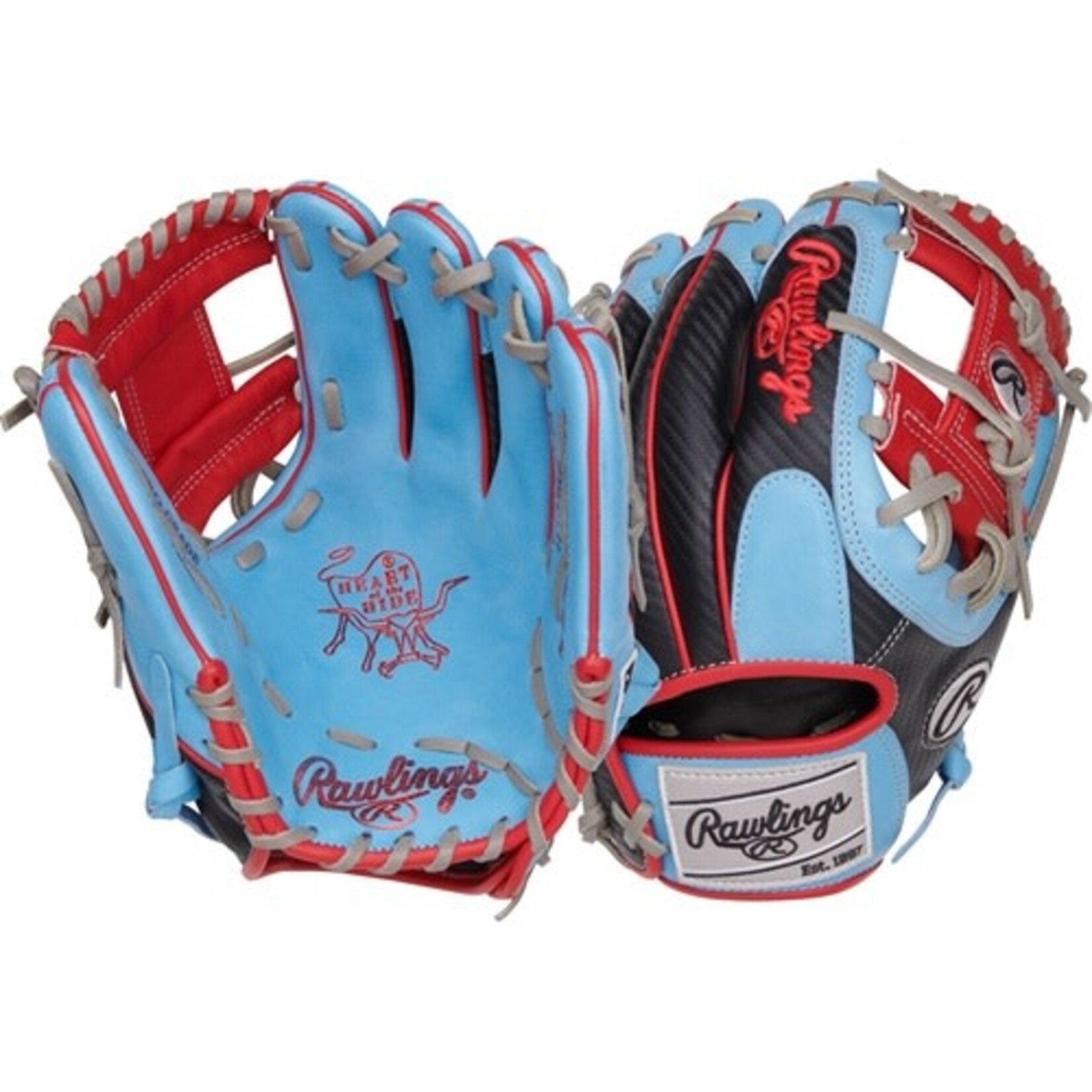 Rawlings Rawlings Baseball Glove, Heart of the Hide Series PROR204-2CBS, 11.5”, Reg