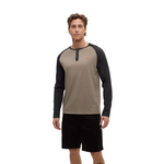 Tentree Tentree Long Sleeve T-Shirt, Baker Henley, Mens