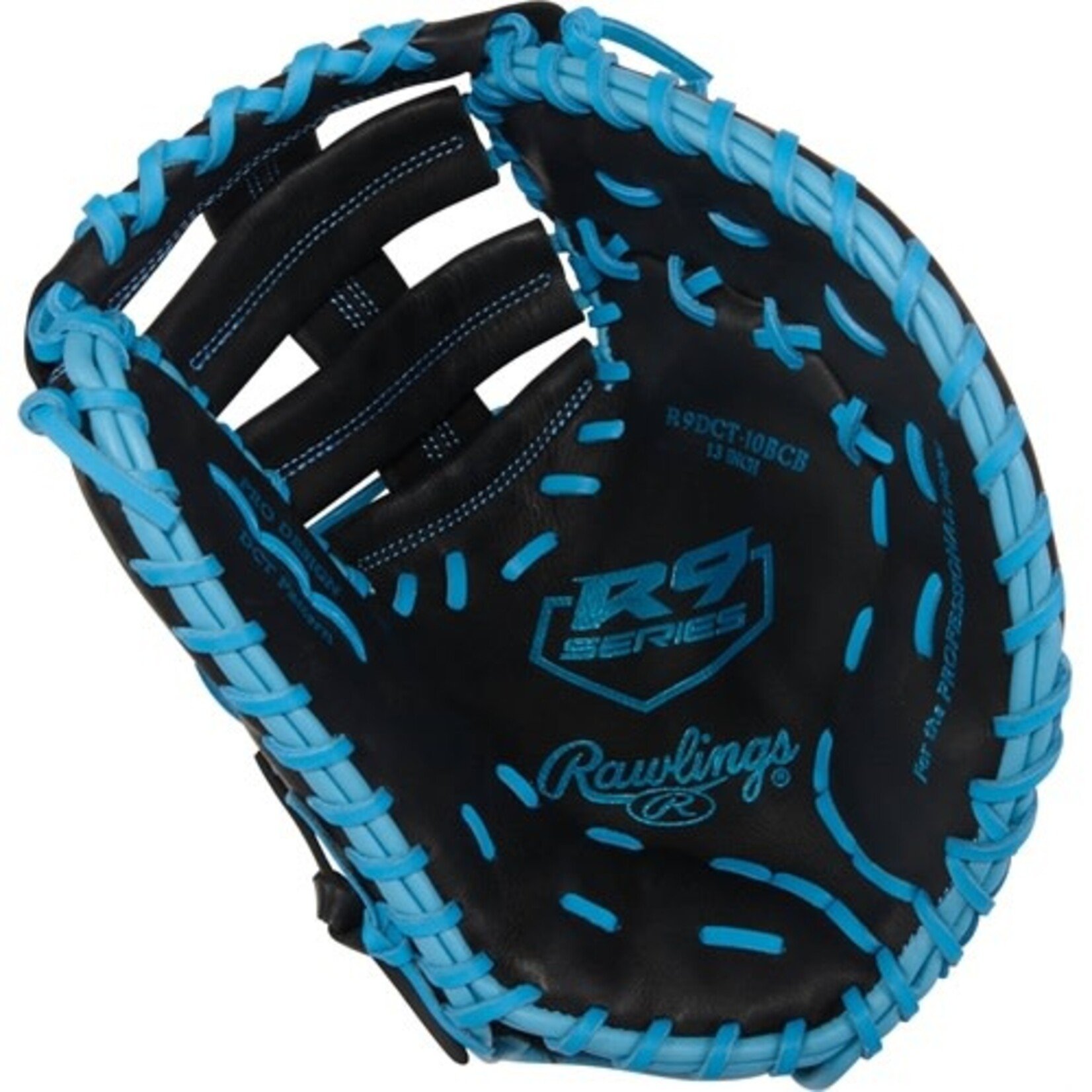 Rawlings Rawlings Baseball Glove, R9 Series, R9DCT-10BCB, 13”, Reg, First Base Mitt