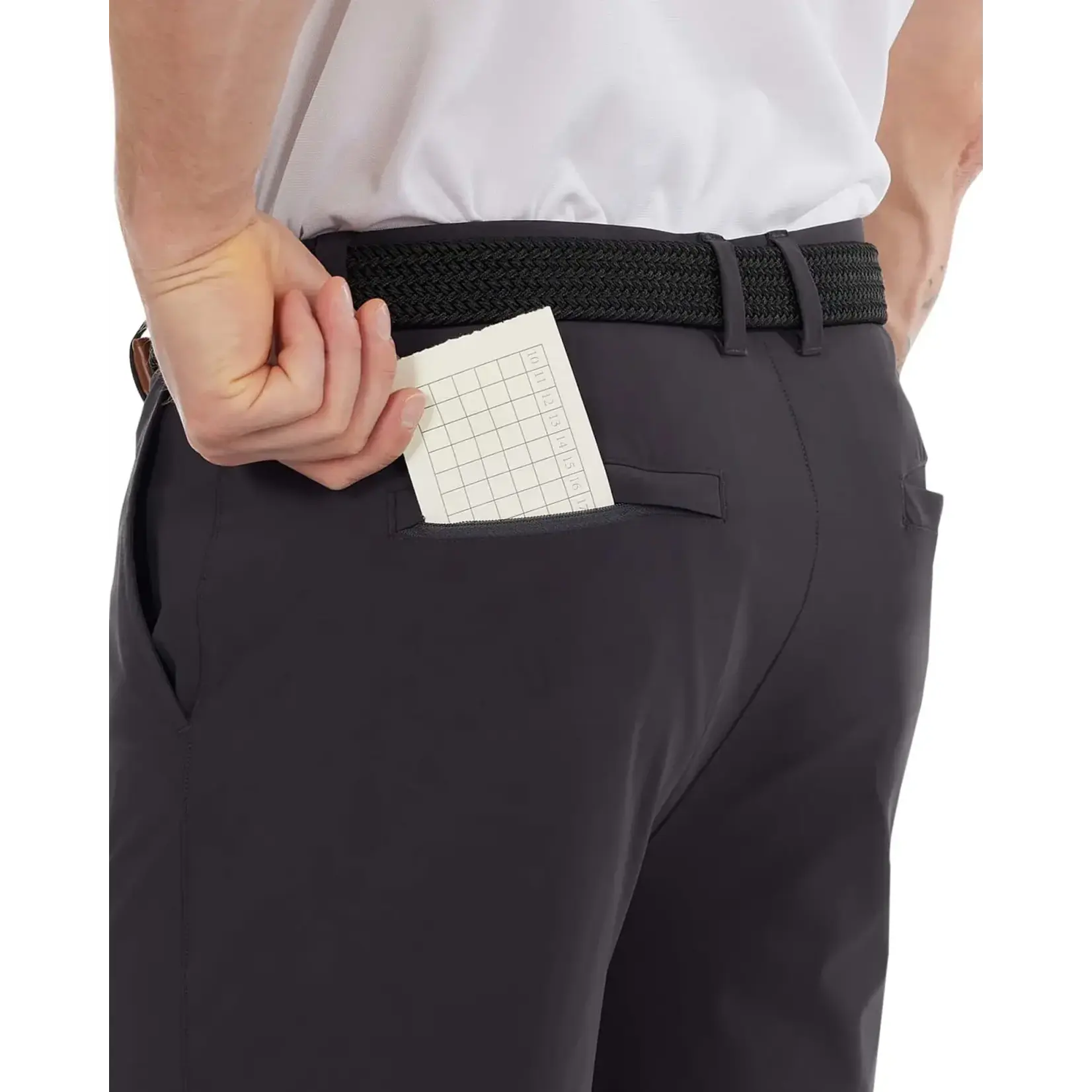 Saxx Saxx Golf Shorts, Caddie 8", Mens, FDB-Faded Blk