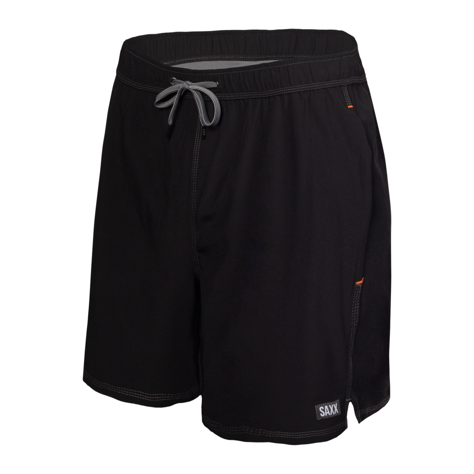 Saxx Saxx Board Shorts, Oh Buoy 2N1 Volley 7", Mens, BLK-Blk