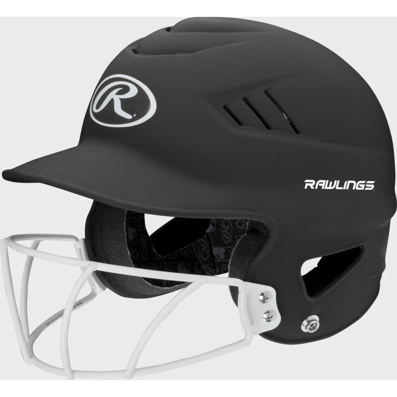 Rawlings Rawlings Batting Helmet, Coolflo Highlighter w/Softball Face Mask, OSFM