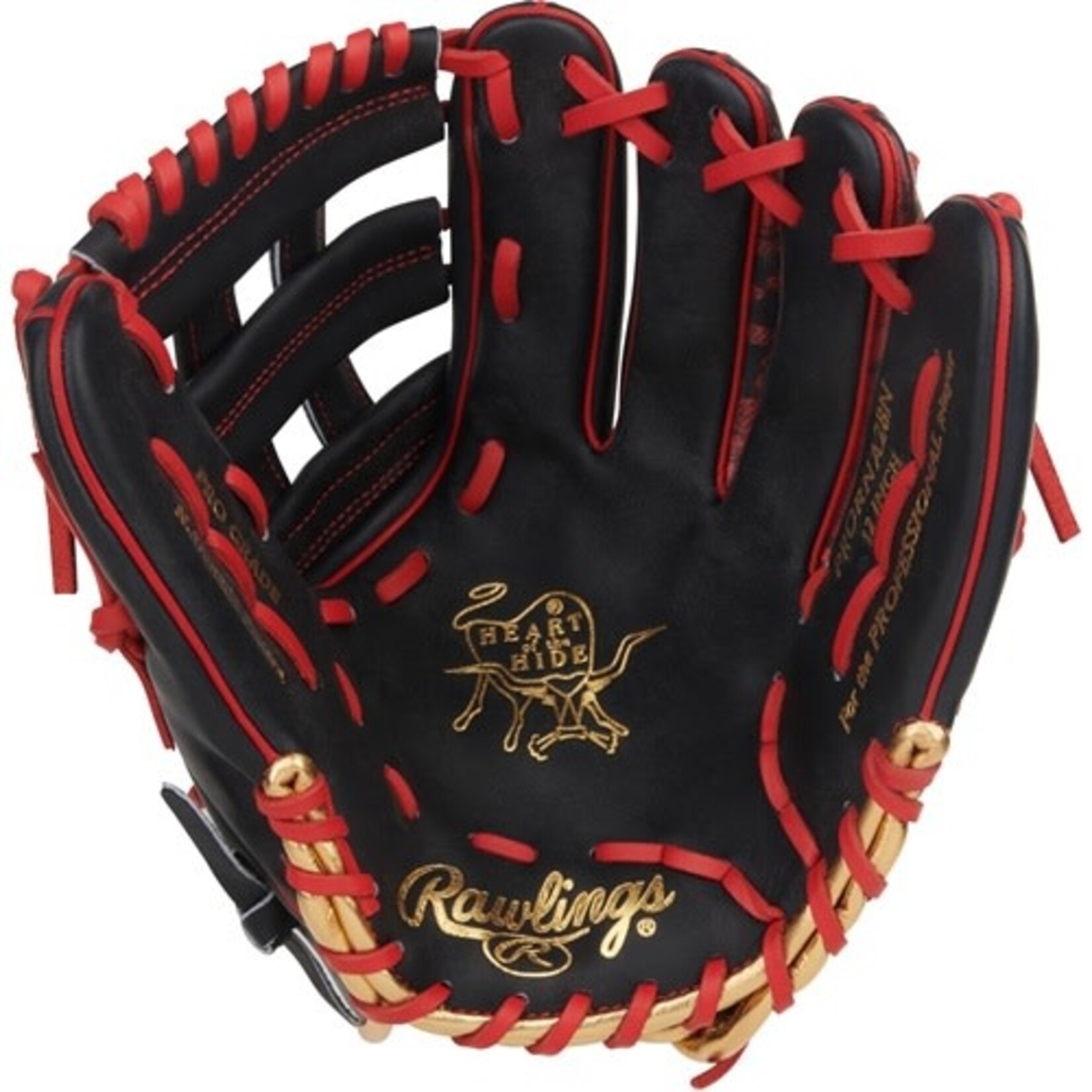 Rawlings Rawlings Baseball Glove, Heart of the Hide Series, PRORNA28N, 12”, Reg