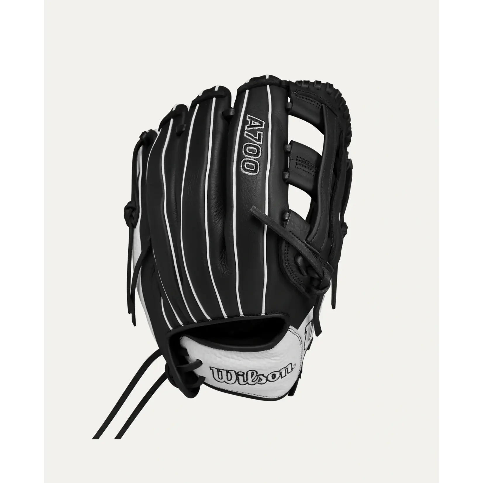 Wilson Wilson Fastpitch Glove, A700, 12", Reg, Blk/Wht, Youth