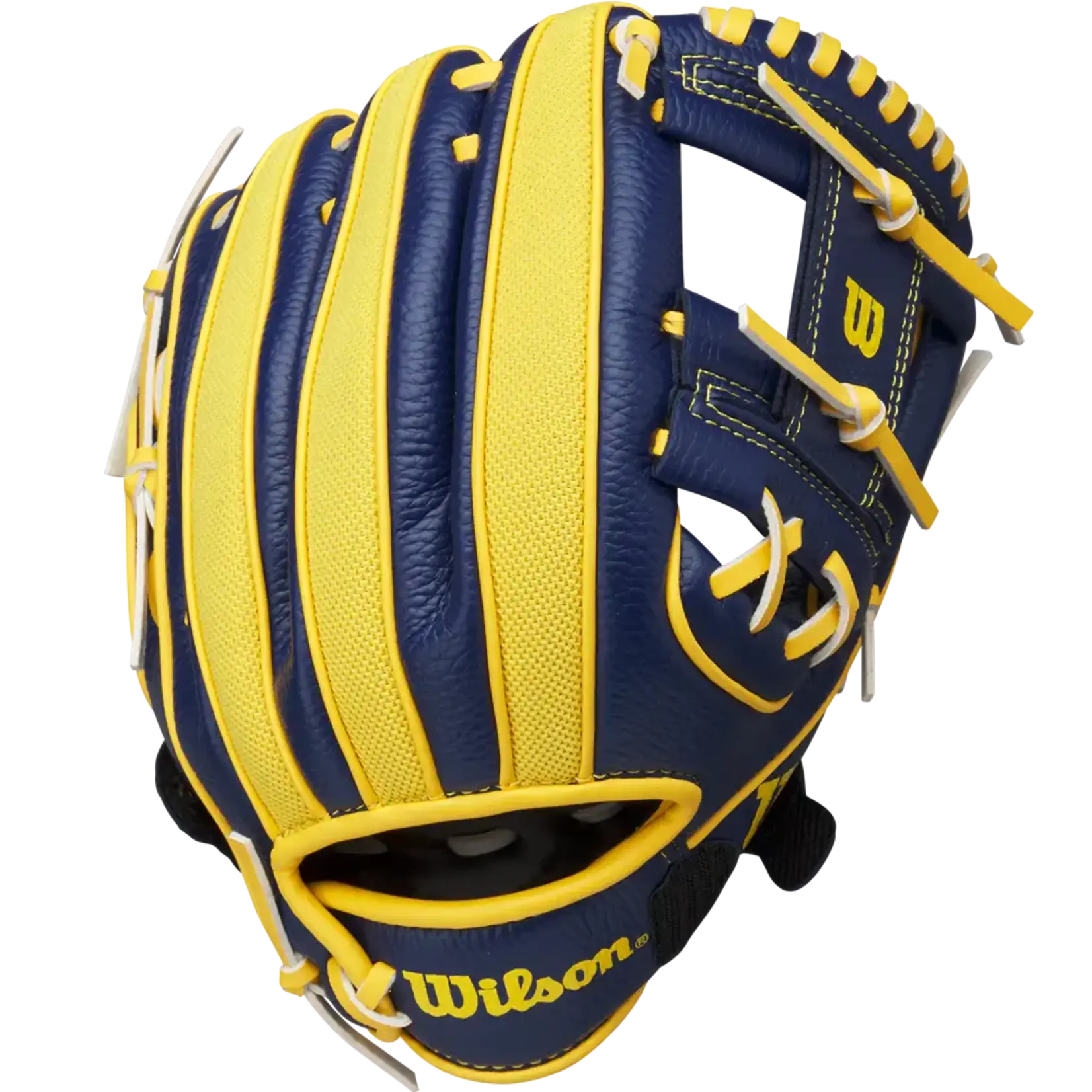 Wilson Wilson Baseball Glove, A200 EZ Catch Savannah Bananas, 10", Reg, Yel/Nvy, Youth
