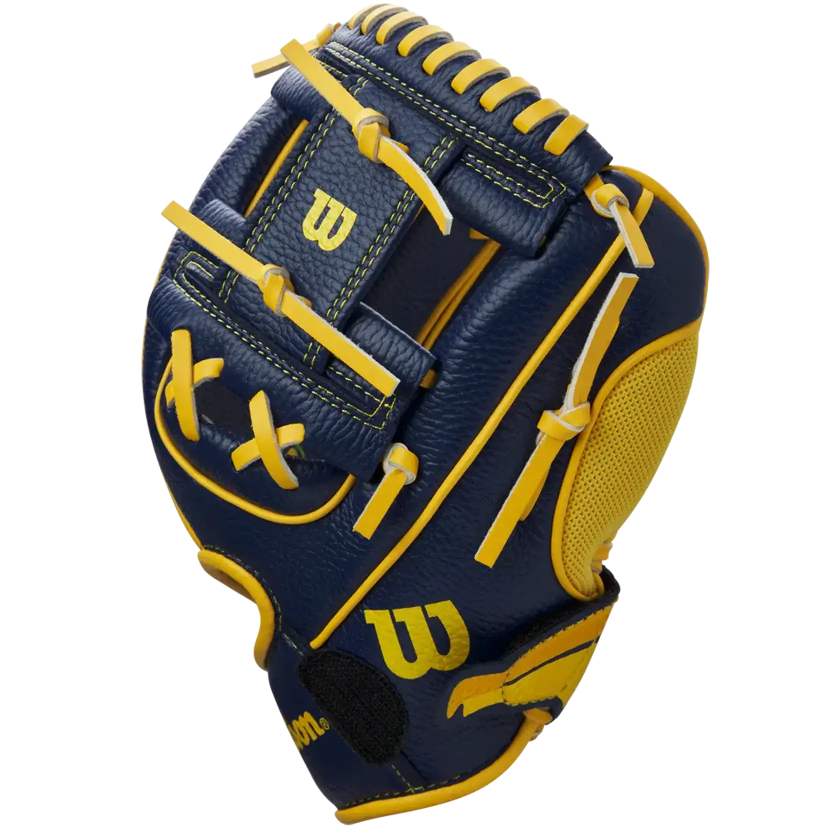 Wilson Wilson Baseball Glove, A200 EZ Catch Savannah Bananas, 10", Reg, Yel/Nvy, Youth