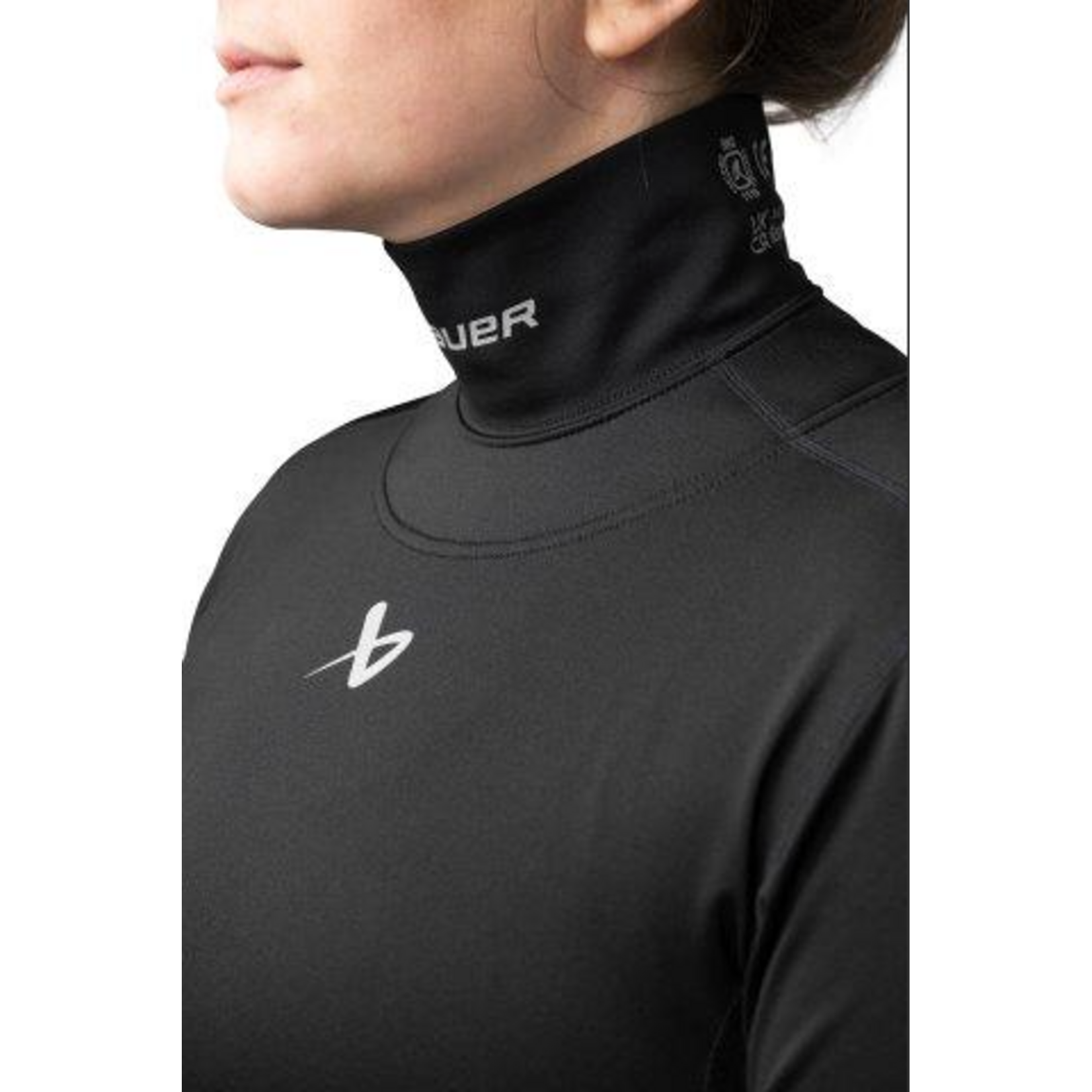 Bauer Bauer Long Sleeve Integrated NeckProtect Shirt, Ladies