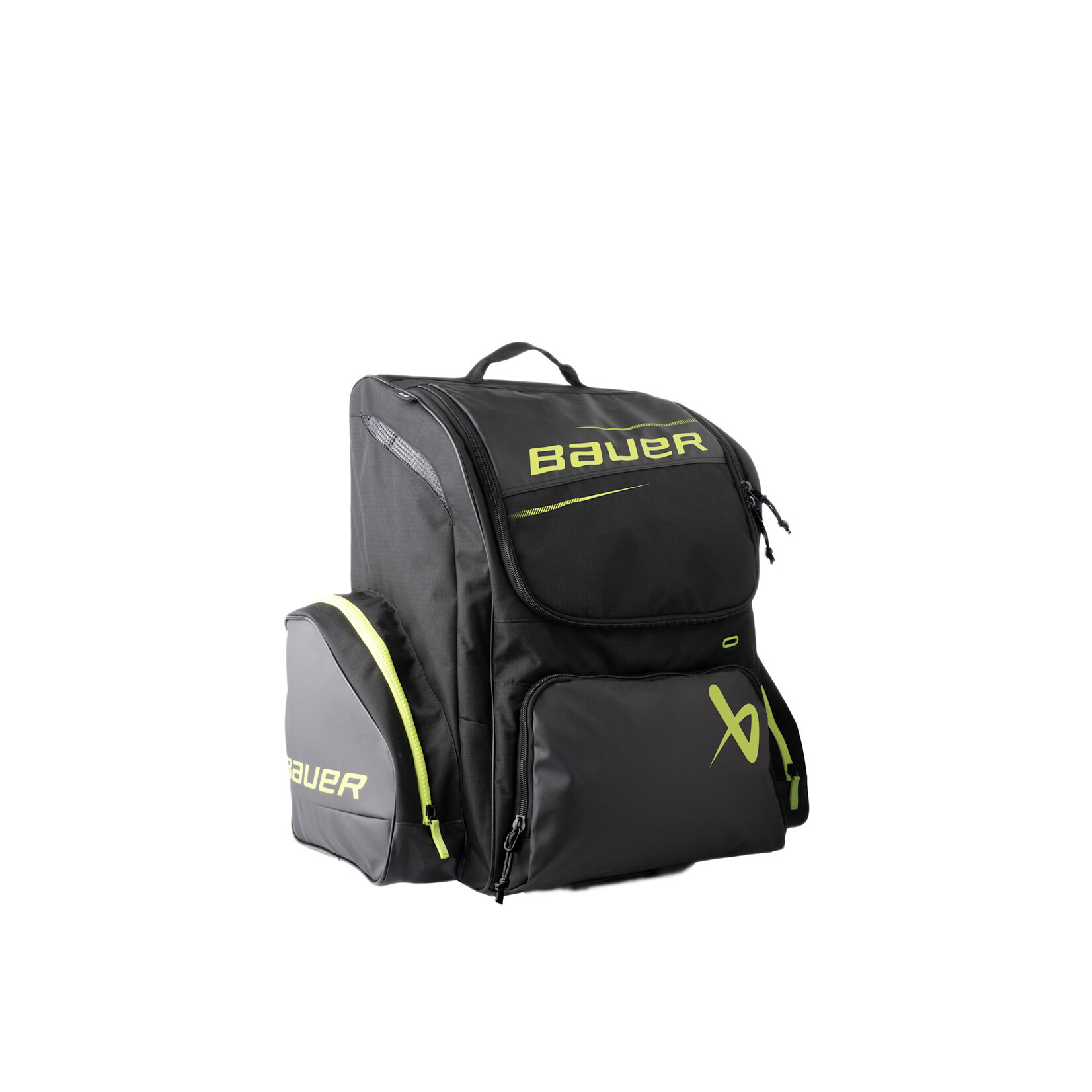Bauer Bauer Hockey Bag, Elite Wheel Backpack, Junior, Blk