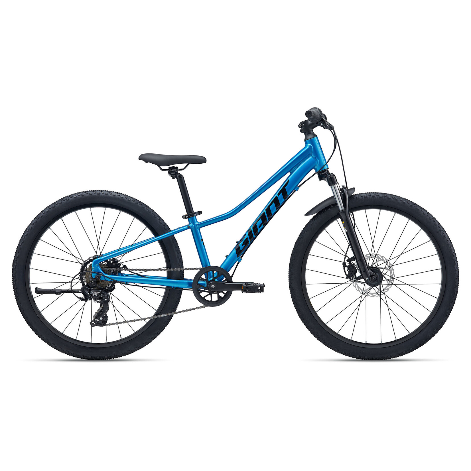 Giant Giant Mountain Bike, Talon 24 Disc, Boys, Metallic Blu