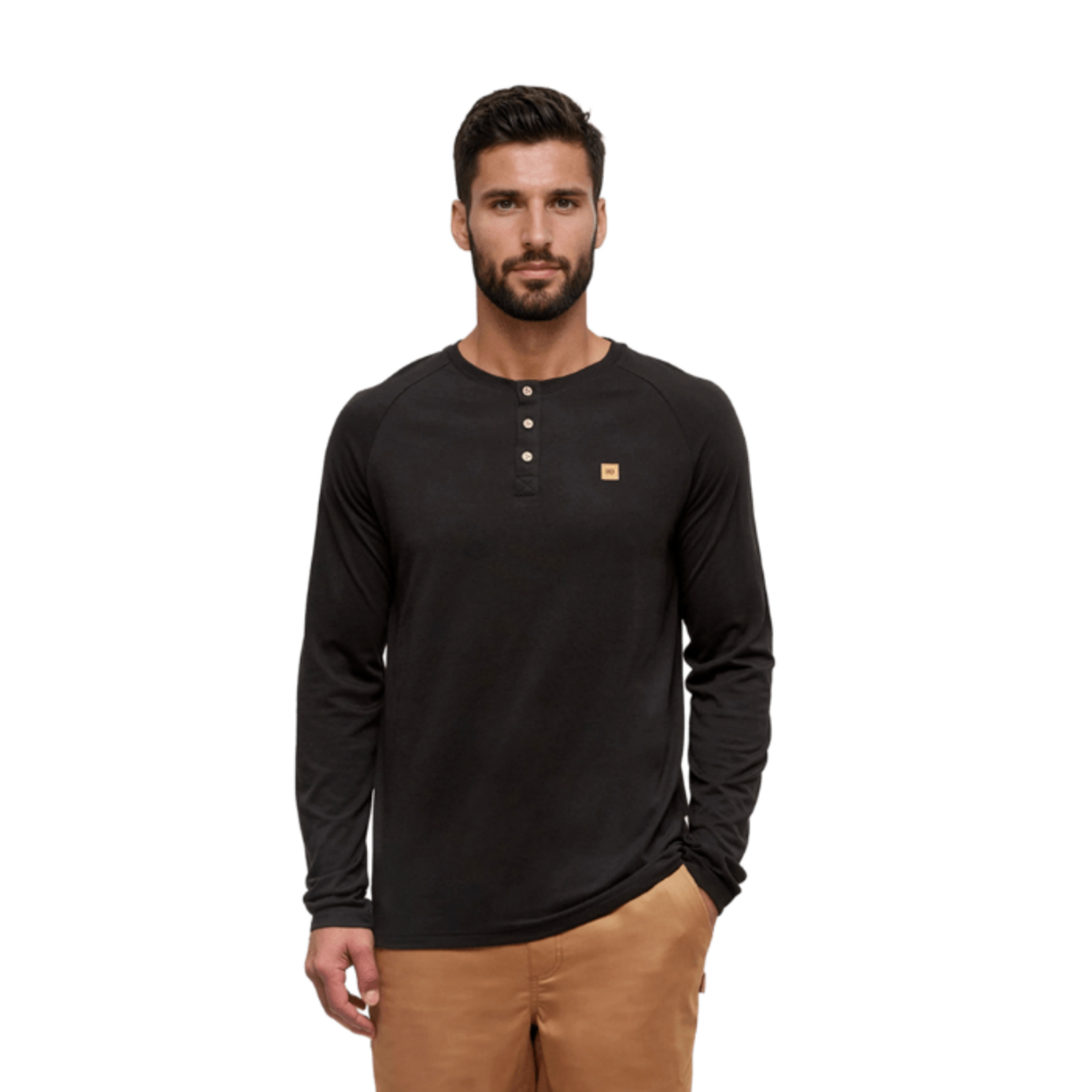 Tentree Tentree Long Sleeve T-Shirt, Baker Henley, Mens