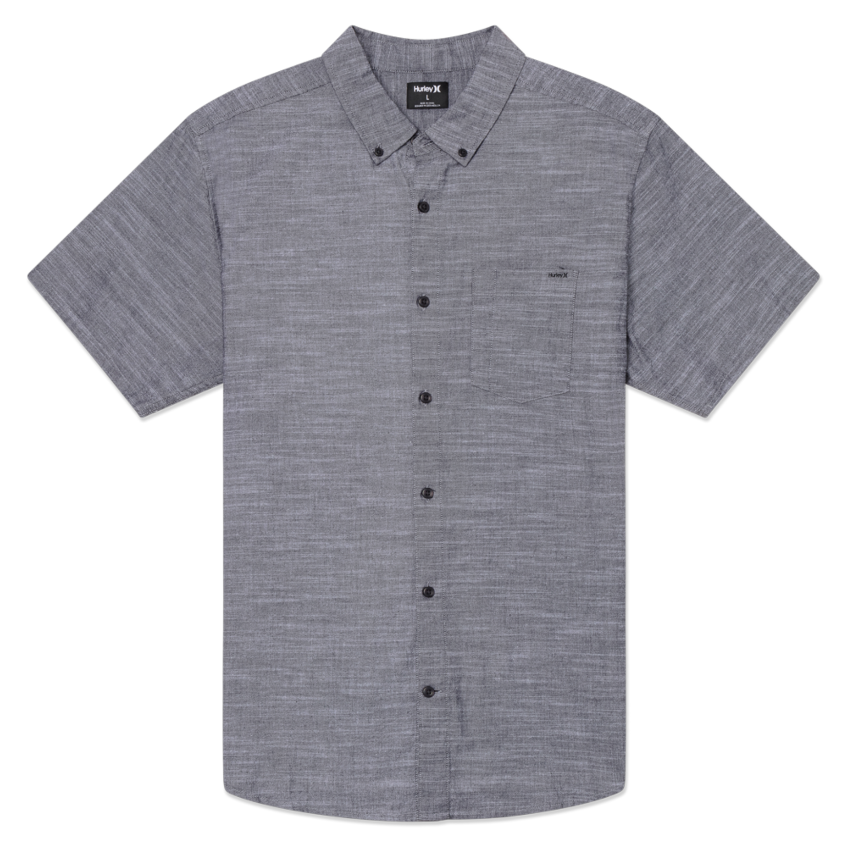 Hurley Hurley Short Sleeve Button-Up Shirt, Icon Stretch SS, Mens