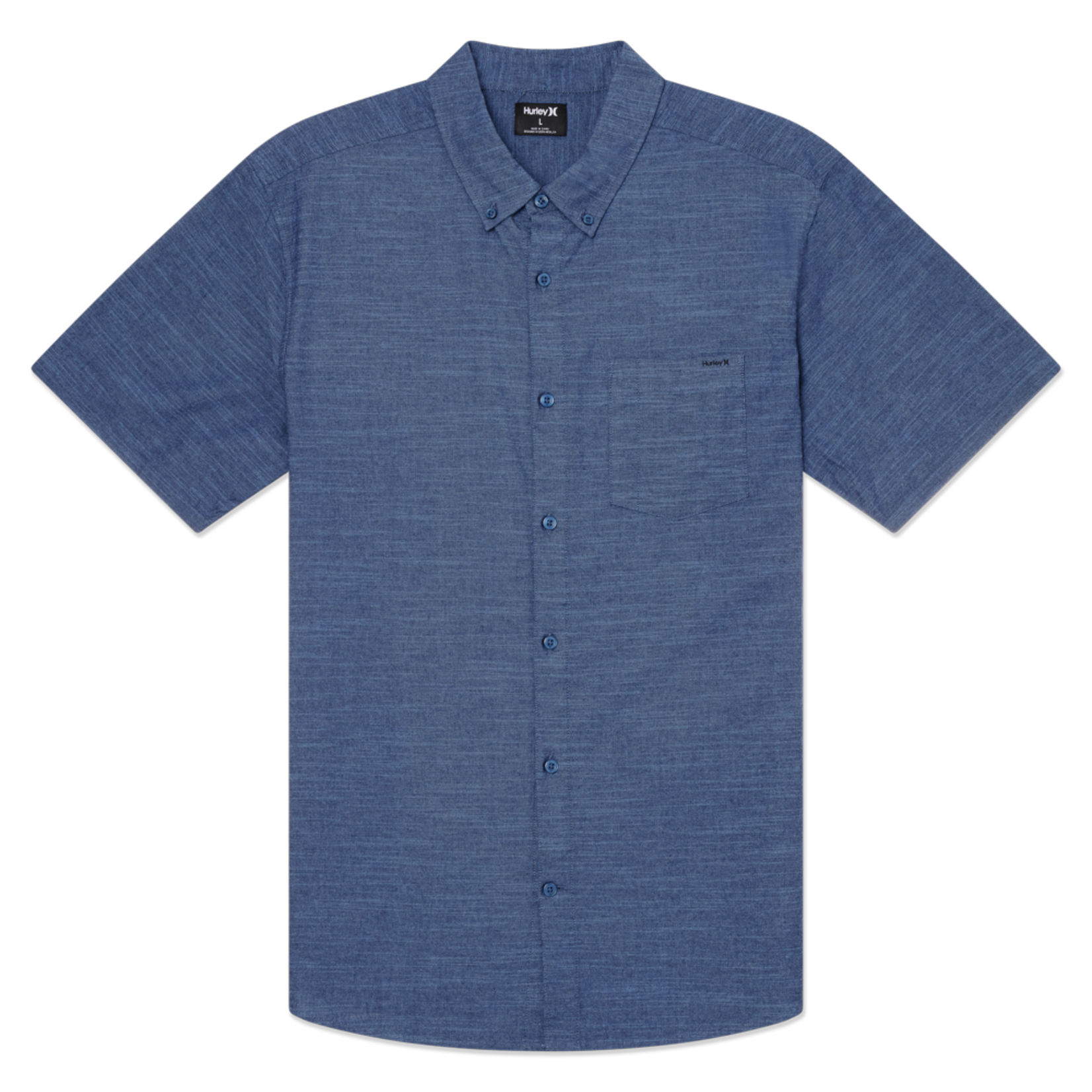 Hurley Hurley Short Sleeve Button-Up Shirt, Icon Stretch SS, Mens