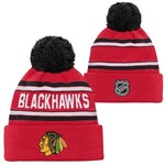 Outerstuff Outerstuff Toque, Jacquard Cuffed Knit Pom, NHL, Youth, Chicago Blackhawks