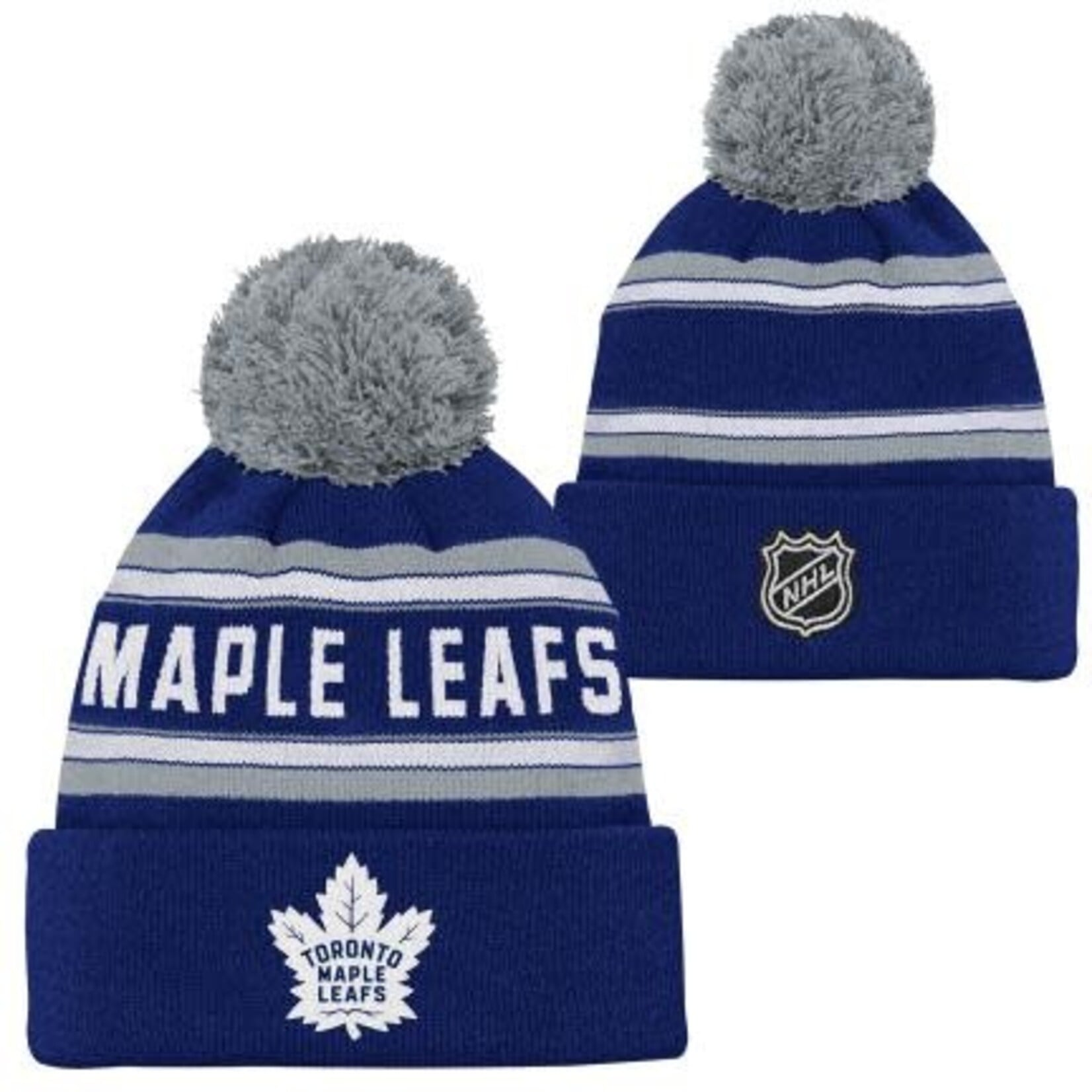 Outerstuff Outerstuff Toque, Jacquard Cuffed Knit Pom, NHL, Youth, Toronto Maple Leafs