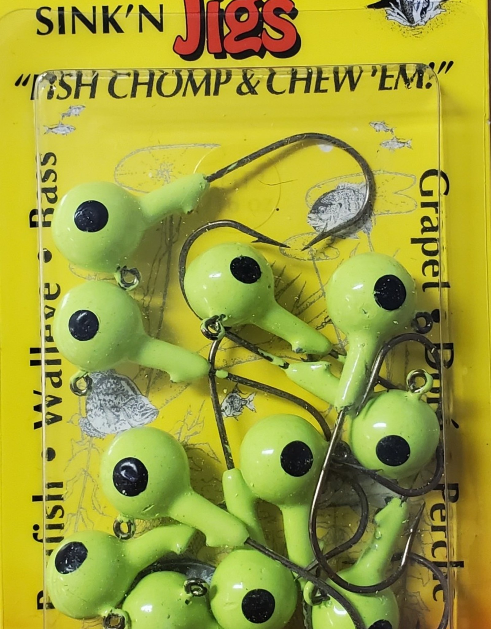 Northland Northland Gumball jig lime 12pk - Fehrs Sporting Goods Inc.