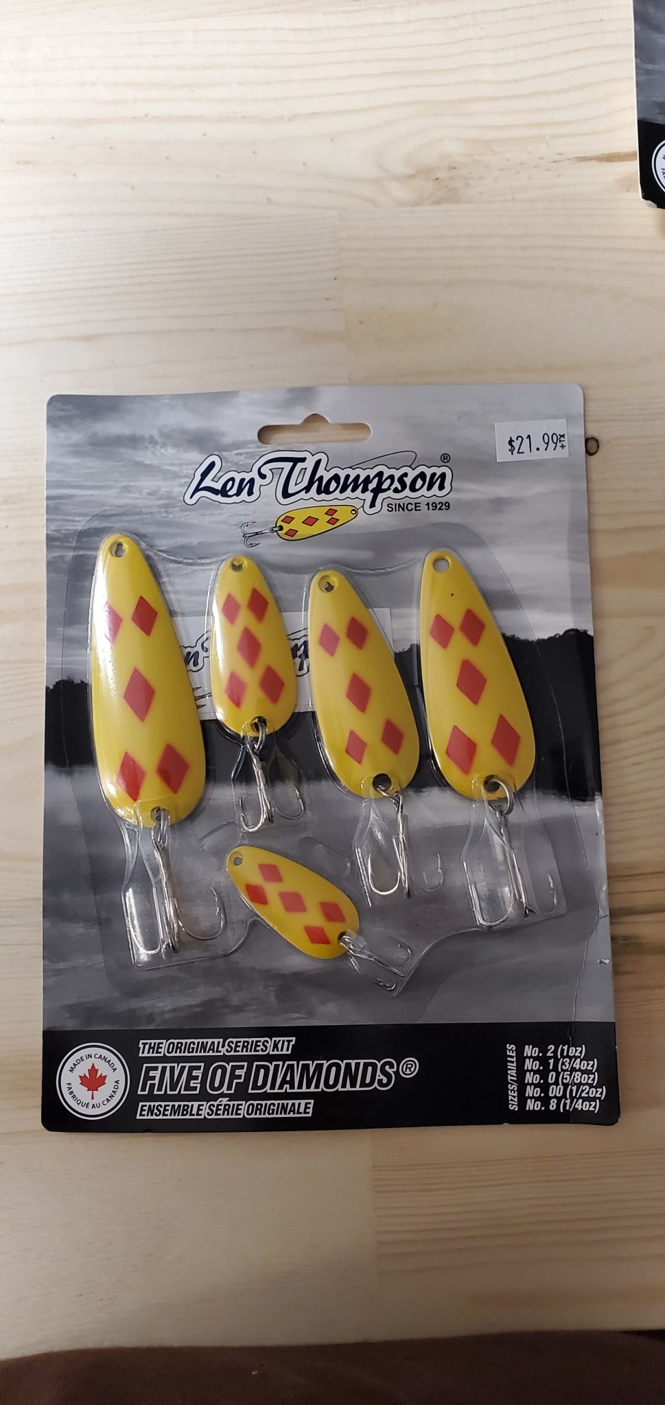 Len Thompson Yellow/Red Diamond 5pc kit - Fehrs Sporting Goods Inc.