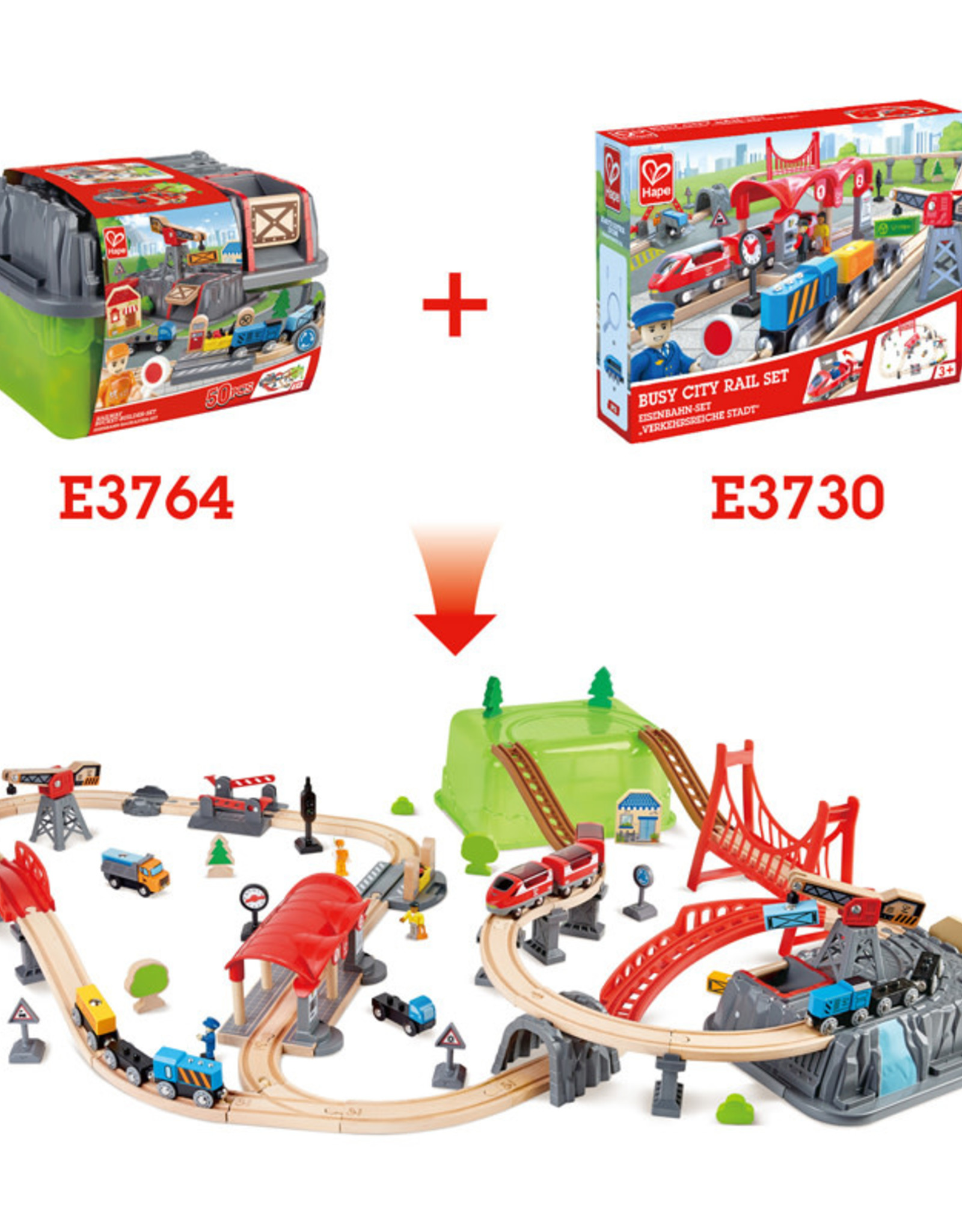 Hape RAILWAY BUCKET-BUILDER SET
