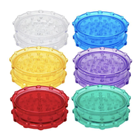 Icon Smoke Plastic Grinder - 2pc