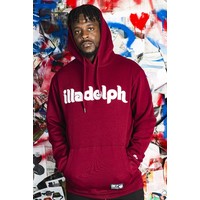 Illadelph Maroon Hooded Sweatshirt