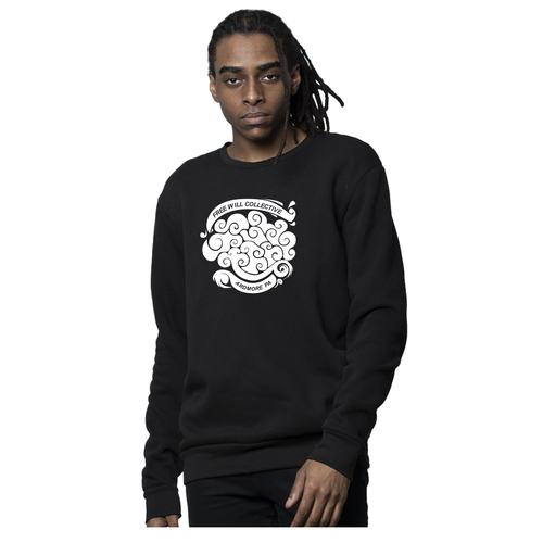 Free Will Collective Free Will Collective Black Crewneck Sweatshirt Free Will Collective Free Will Collective Black Crewneck Sweatshirt