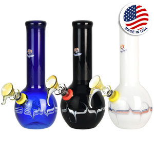 Phoenix Rising Round Base Water Pipe - 7" - Random Color