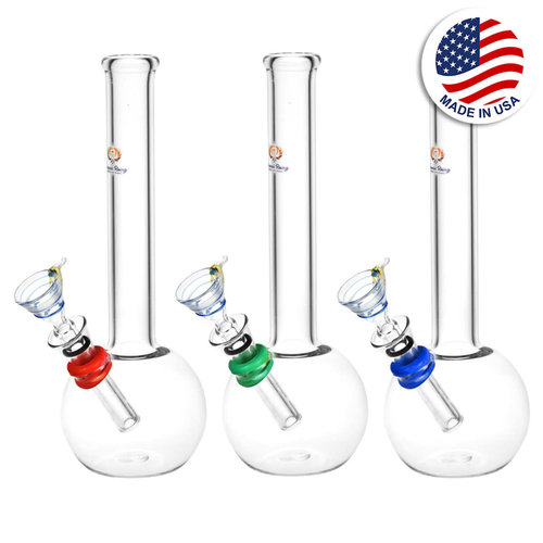 Phoenix Rising Classic Bubble Base Water Pipe | 8" | Colors Vary Phoenix Rising Classic Bubble Base Water Pipe | 8" | Colors Vary