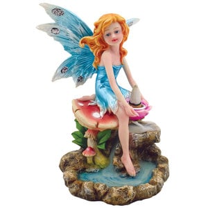 Mushroom Fairy Backflow Incense Burner | 7"