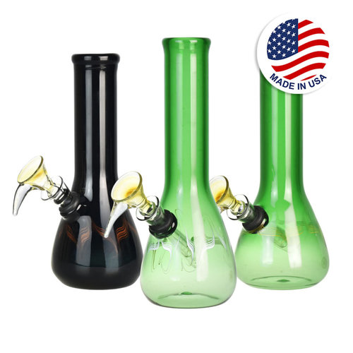 Phoenix Rising Mini Beaker Water Pipe | 6.75" | Colors Vary