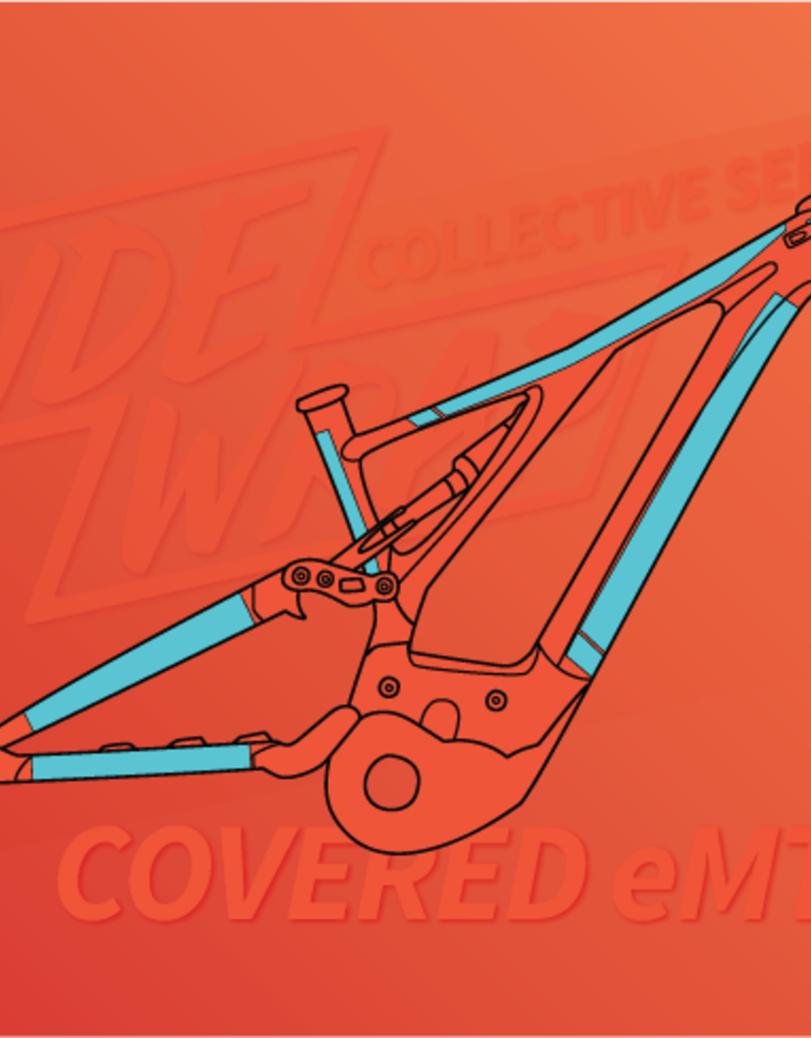 Ridewrap Kit Adhesivos Protectores Cuadro MTB, Plateado