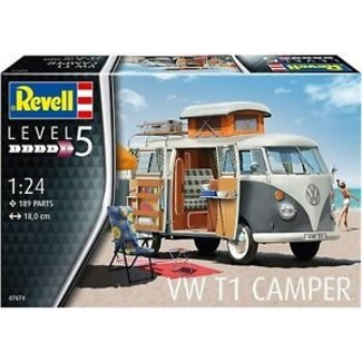 AIRFIX REVELL PLASTIC KIT VW T1 CAMPER 1:24 COMBI VAN