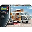 REVELL PLASTIC KIT VW T1 CAMPER 1:24 COMBI VAN