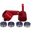 TRAXXAS STEERING BLOCKS 6061-T6 RED ANODISED ALUM
