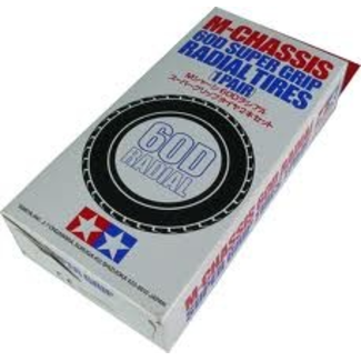 TAMIYA TAMIYA 60D RADIAL SUPER GRIP FOR M-CHASSIS CARS IN ZIP SEAL BAG