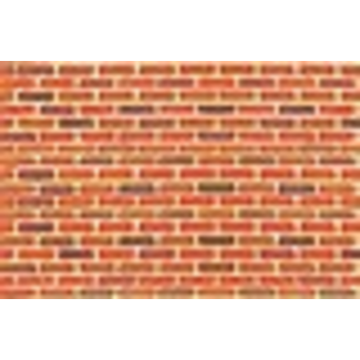 JTT SCENERY PRODUCTS JTT PLASTIC PATTERN SHEETS 97422 (PS-1022) BRICK HO SCALE 1/100 2PK 7.5" X 12" 19CM X 30.5CM  0.5MM THICK