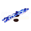 INTEGY BILLET MACHINED UNIVERSAL BATTERY HOLD DOWN FOR TRAXXAS 1/10 SLASH 4 X 4 & SLASH 2WD  T8536 SILVER & BLUE