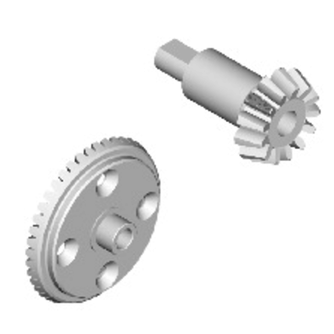 THUNDER TIGER DRIVE BEVEL W/PINION EB4