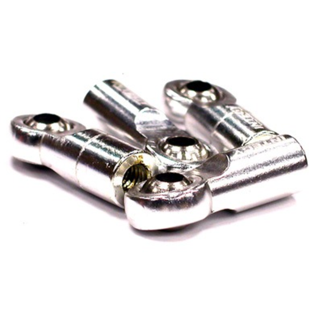 INTEGY 3MM METAL BALL END WITH M4 THREAD (2) NORMAL (2) REVERSE