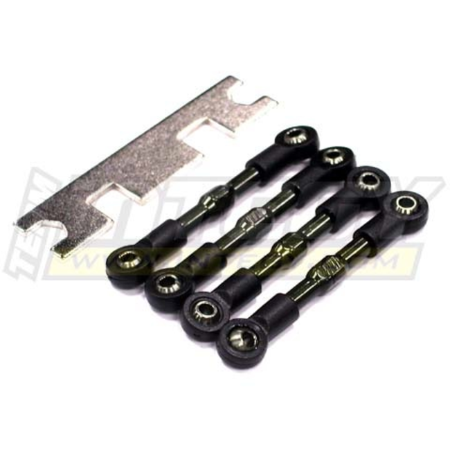 INTEGY PUSH RODS (4) FOR 1/16 TRAXXAS SLASH VXL T3406