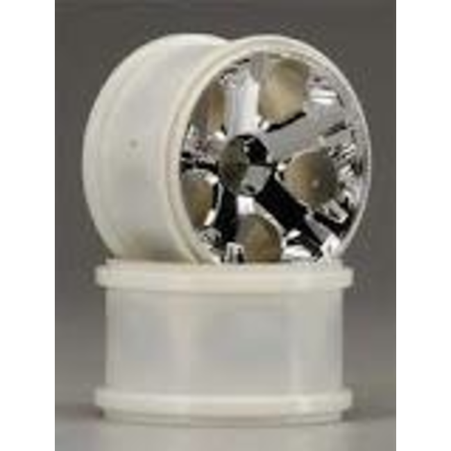 TRAXXAS WHEELS ALL STAR 2.8" (CHROME) (FRONT) (2)  5577