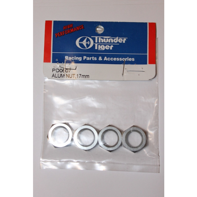 THUNDER TIGER ALUM WHEEL NUT 17MM