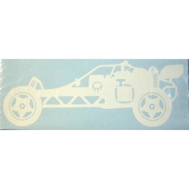 DUDA DESIGNS HPI BAJA 5B DECAL 15" LONG WHITE