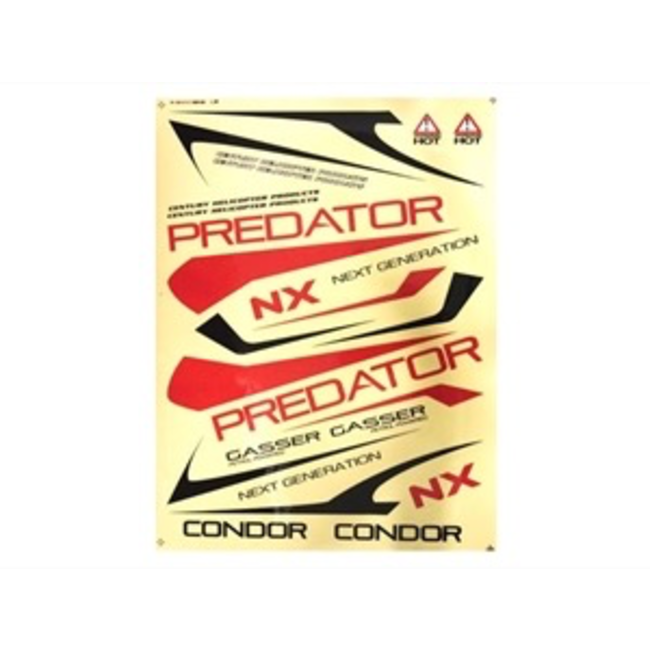 CENTURY PREDATOR GAS DECALS