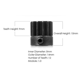 CENTURY HELI CENTURY SWIFT 12t PINION 5mm