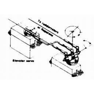 DUBRO DUBRO V TAIL MIXER FOR V-TAIL AIRPLANES AND FOR FLAPERONS DUB215
