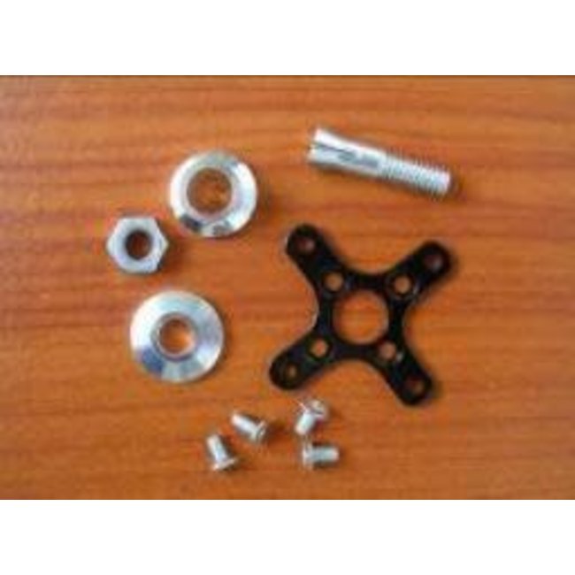 HY BRUSHLESS OUTRUNNER MOUNT 58mm x 12 with prop adapter 5.0mm clamping type