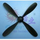 HY ELECTRIC PROPELLER 4 BLADE WITH NUT 7 X 3.2  170 x 80mm ( 1PK ) (RUBBER BAND POWERED) ( OLD CODE HY011001 )