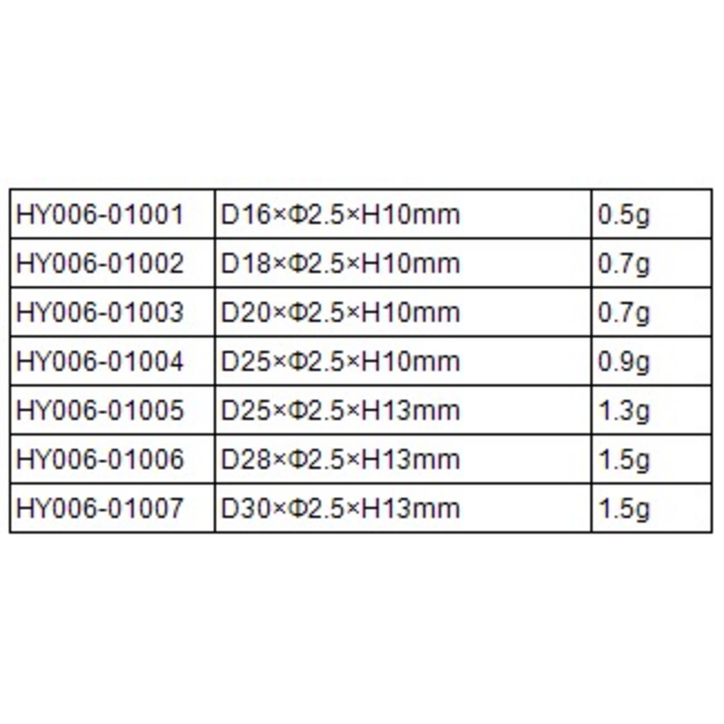 HY SUPER LIGHT WHEELS WHITE 25 x 13 x 2.5 ( OLD CODE HY061005 )